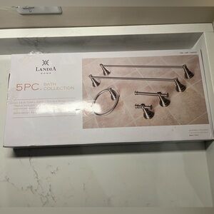 5-Piece Bath Collection in Brushed Nickel